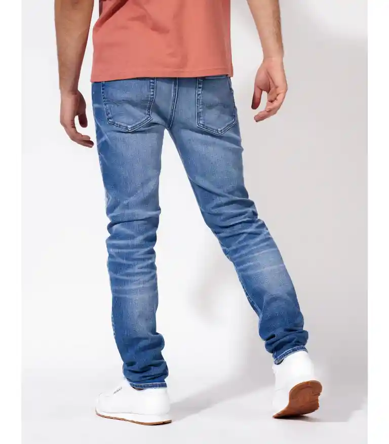 Jean Slim Azul Talla 33 X 34 Hombre American Eagle