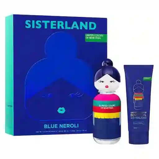 Estuche Benetton Sisterland Blue Neroli Edt For Women