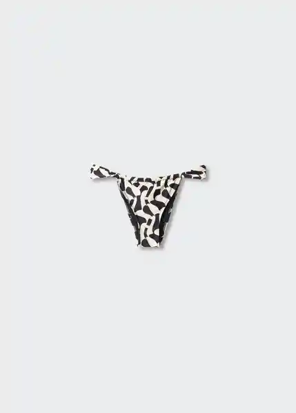 Braga Funky Negro Talla S Mujer Mango