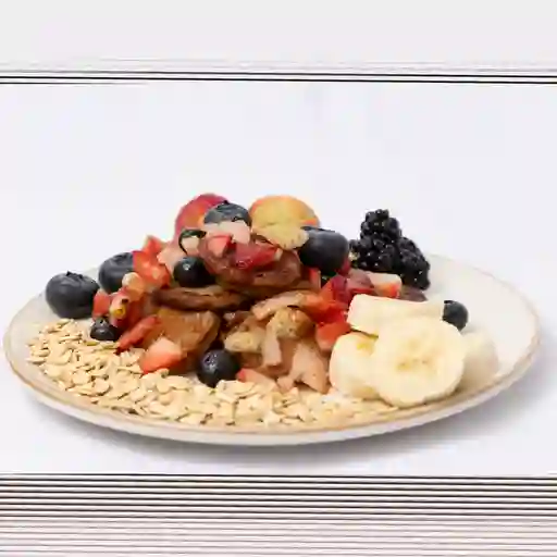 Mini pancakes con avena y proteina