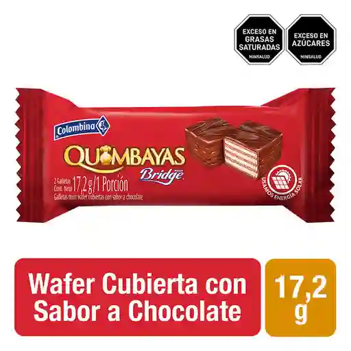 Quimbayas Galletas Mini Wafer Cubiertas de Chocolate