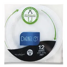 Darnel Plato Pet Blanco 12U