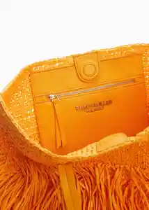 Bolso M Tucan Mostaza Mujer Mango
