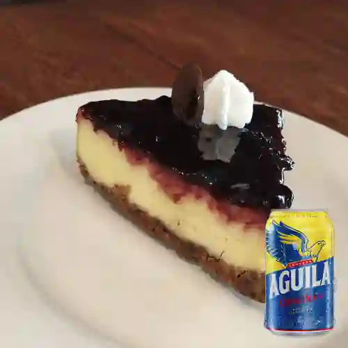 Combo Cheesecake + Cerveza Aguila Original Lta 330ml