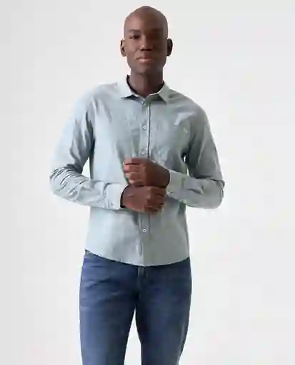 Camisa Hombre Verde Talla M 812G503_VER195220 Americanino