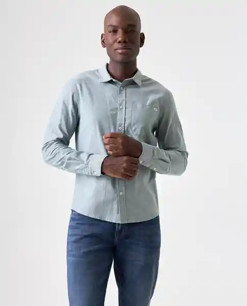 Camisa Hombre Verde Talla M 812G503_VER195220 Americanino