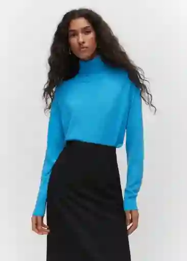 Jersey Luccac Turquesa Talla S Mujer Mango