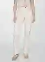 Jean Matilda Offwhite Talla 34 Mujer Mango