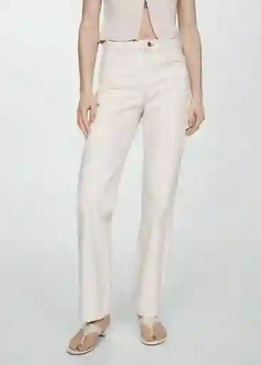 Jean Matilda Offwhite Talla 34 Mujer Mango