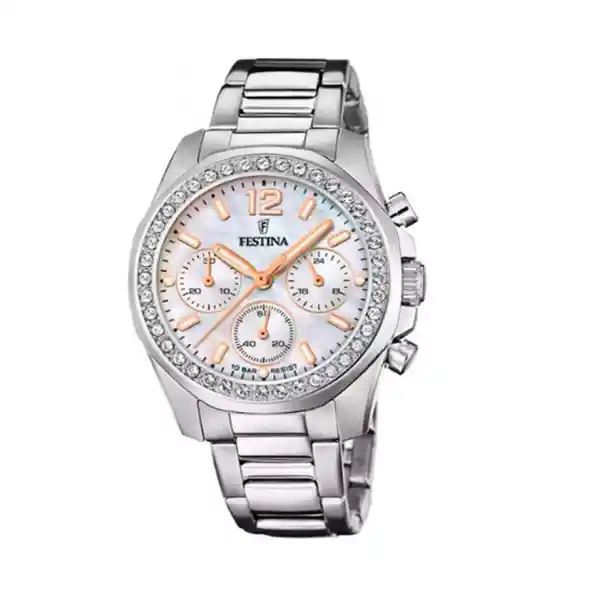 Reloj Rainbow Mujer Plateado F20606/1 Festina