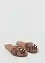 Sandalias Nudi Cuero Talla 38 Mujer Mango