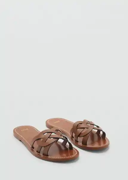 Sandalias Nudi Cuero Talla 38 Mujer Mango