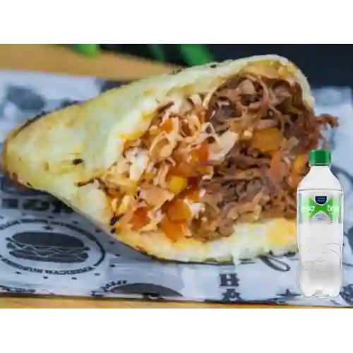 Combo Arepa Mixta + Brisa con Gas 280 ml