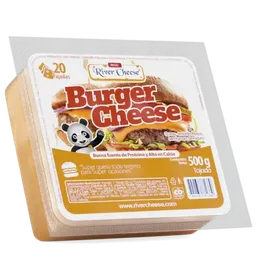 River Cheese Queso Americano Burguer Tajado