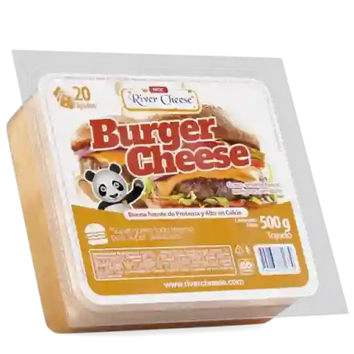 River Cheese Queso Americano Burguer Tajado
