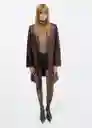 Abrigo Kate Burdeos Talla S Mujer Mango