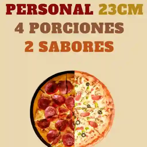 Pizza personal 23cm x4 porciones