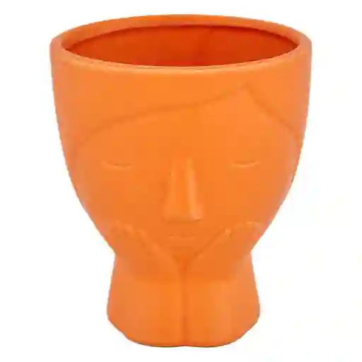 Tierra Negra Maceta de Cerámica Rostros TX0683 P14 D. C