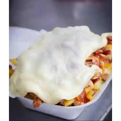 Papas Queso y Tocineta