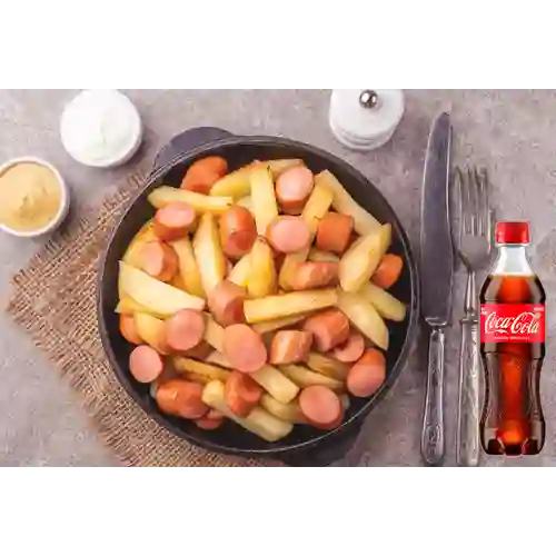 Combo Salchipapas + Coca Cola Original 400 ml