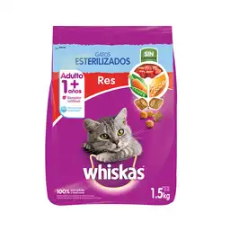 Whiskas Alimento para Gato Esterilizado Sabor Res Adulto