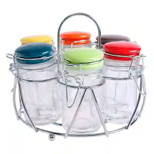 Cotidiana Rack 6 Especieros Tapa Colorr
