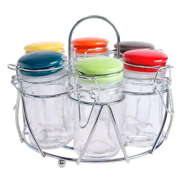 Cotidiana Rack 6 Especieros Tapa Colorr