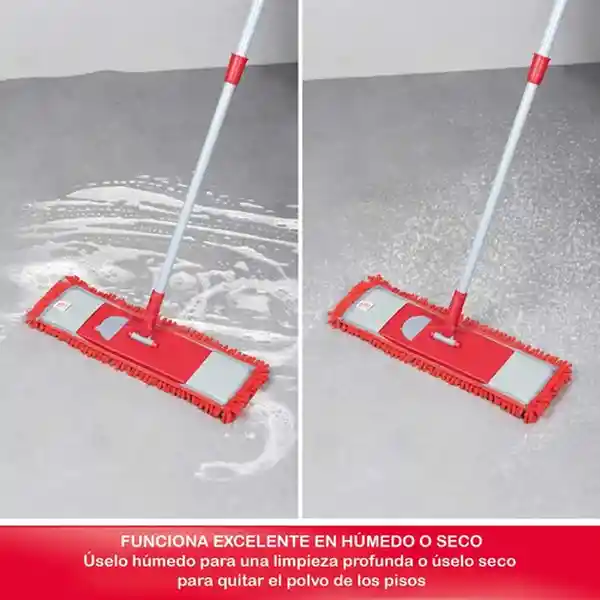Triple Clean Mopa de Microfibra 120 x 40 cm