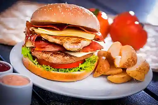 Hamburguesa Pollo Doble