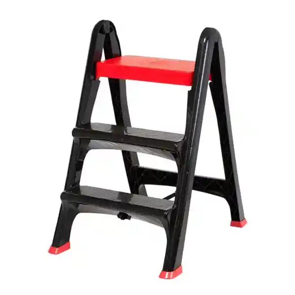 Vanyplas Escalera Plegable 3 Pasos Negra Roja