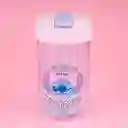 Vaso Plástico Tapa Abatible Disney Stitch Azul 500 mL Miniso