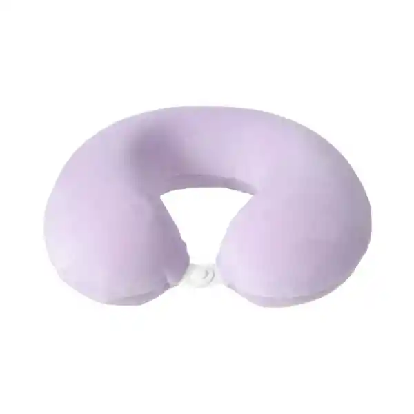 Almohada de Viaje en Forma de u de Color Lila Miniso