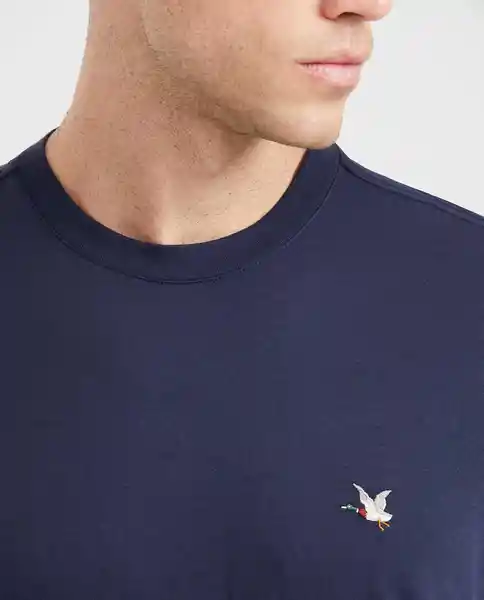 Camiseta Cuello Masculino Azul Dark Ultra Oscuro TS Chevignon