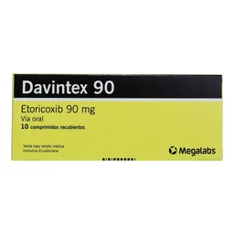 Davintex 90 Mg Caja X 10 Comprimidos Recubiertos
