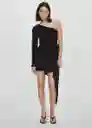 Vestido Gardenia Negro Talla S Mujer Mango