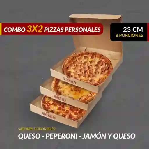 3x2 Pizzas Personales