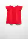 Blusa Malia Niñas Rojo Talla 7 Mango