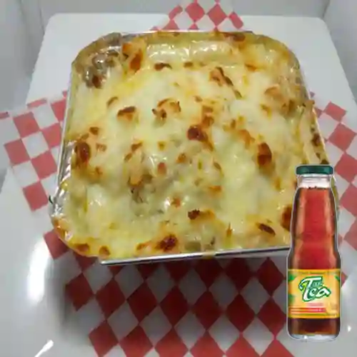 Combo Lasagna de Pollo + Mr Tea Durazno 300 ml