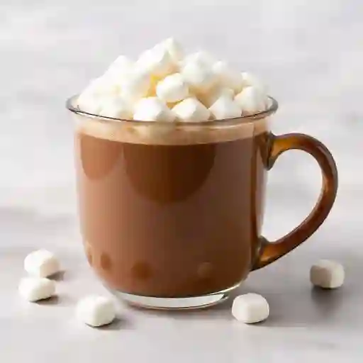 Chocolate acompañado con malvaviscos / Chocolate accompanied with marshmallows