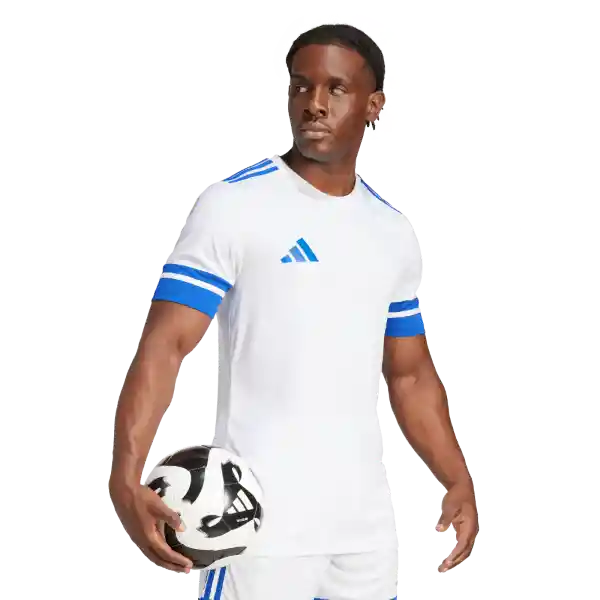 Adidas Camiseta Squa25 Jersey de Equipo Fútbol Hombre Blanco T M