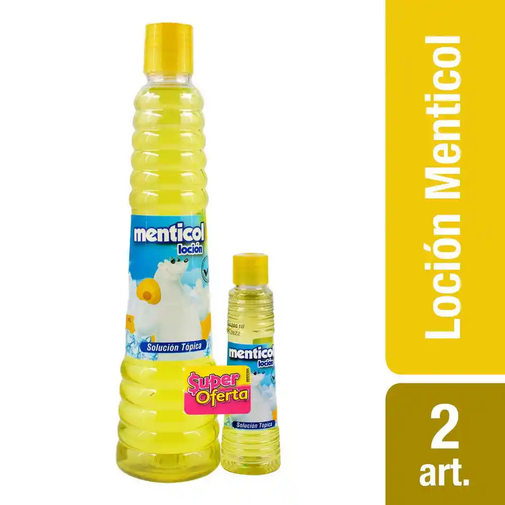 Menticol Loción Amarillo Frasco