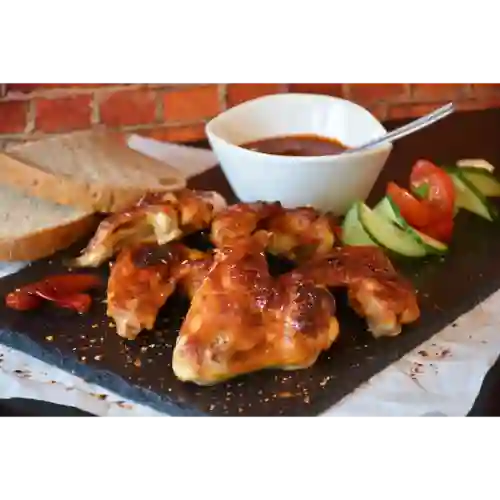 Alitas Apanadas Bbq