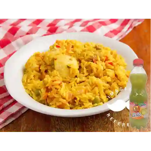 Combo Arroz con Pollo + Hit Lulo 500 ml