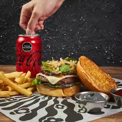 Combo Wtf! Burger Y Coke Zero