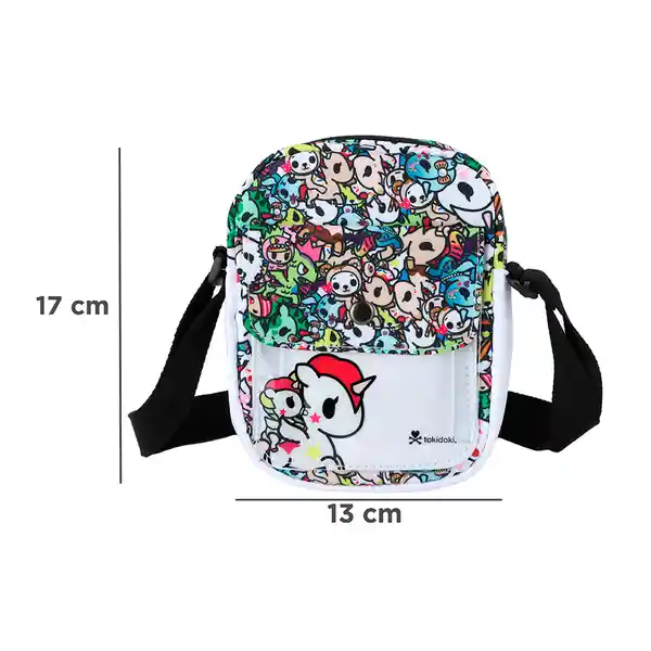 Bolso Crossbody Multiprint Serie Tokidoki Negro Miniso