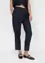 Pantalón Audrey-W Navy Talla XL Mujer Mango