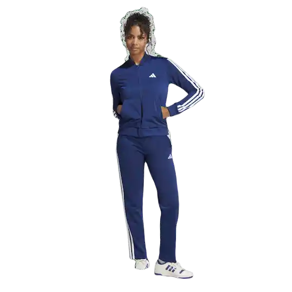 Adidas Buzo Sudadera 3S Tr Ts Lifestyle e Mujer Azul d Talla M