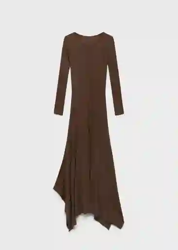 Vestido Demure Caramelo Talla S Mujer Mango