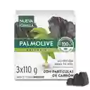 Jabón Antibacterial Palmolive Carbón en Barra 110 g x 3 Und