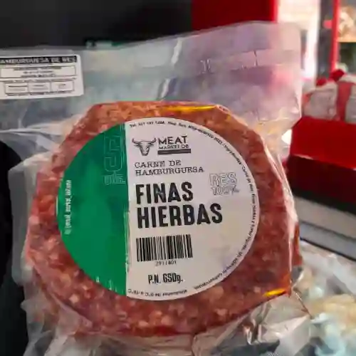 Carne de Hamburguesa Finas Hierbas
